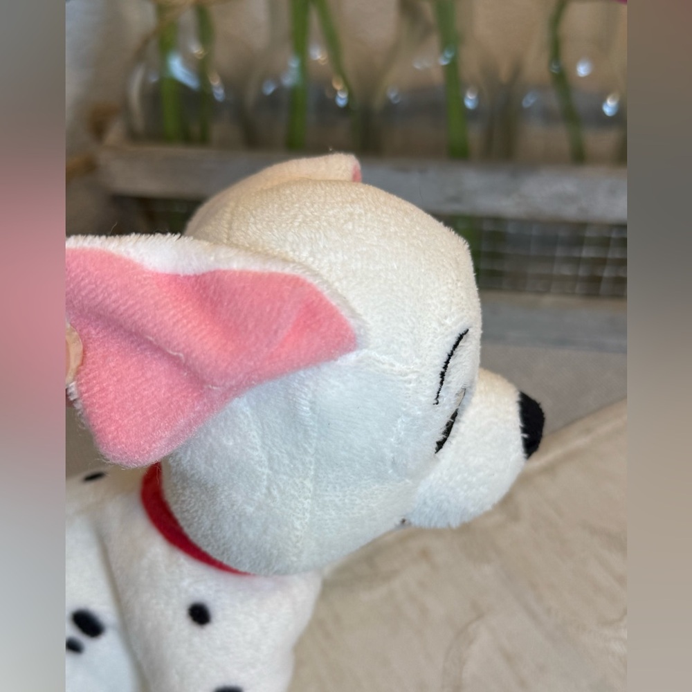 Disney Store 101 Dalmatians Lucky Plush Puppy Dog Mini 7" Small Red Collar - Picture 6 of 9